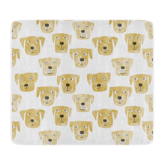 Golden Labrador Retriever Dog Schneidebrett (Vorderseite)