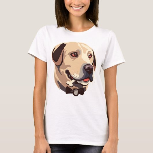 Golden Labrador Retriever Dog T-Shirt (Vorderseite)