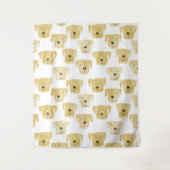 Golden Labrador Retriever Dog Wandteppich (Vorderseite)