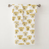 Golden Labrador Retriever Hunde Badhandtuch Set (Insitu)