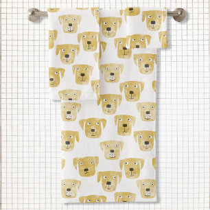 Golden Labrador Retriever Hunde Badhandtuch Set