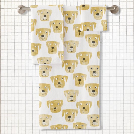 Golden Labrador Retriever Hunde Badhandtuch Set