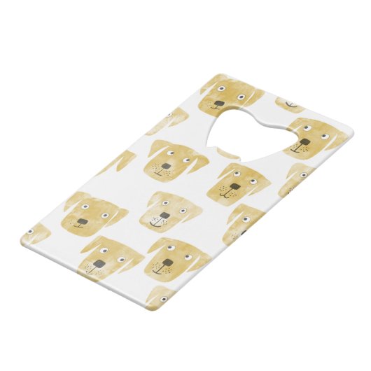 Golden Labrador Retriever Hunde Geldbeutel Flaschenöffner (Vorderseite Schrägansicht)