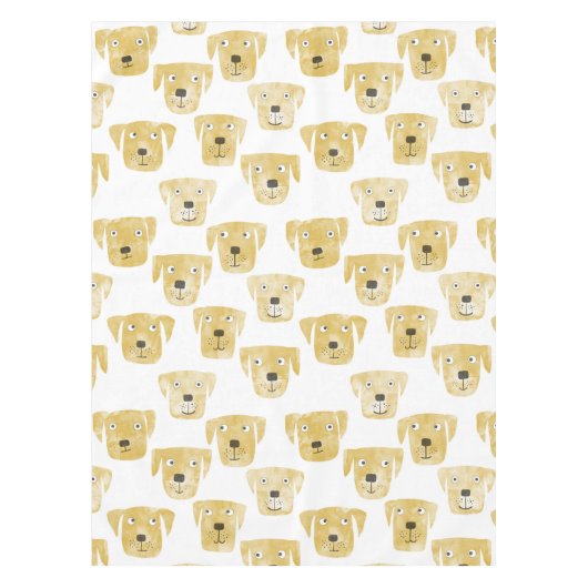 Golden Labrador Retriever Hunde Tischdecke (Vorderseite)