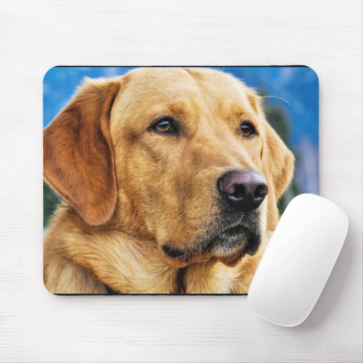 Golden Labrador Retriever Mousepad (Mit Mouse)