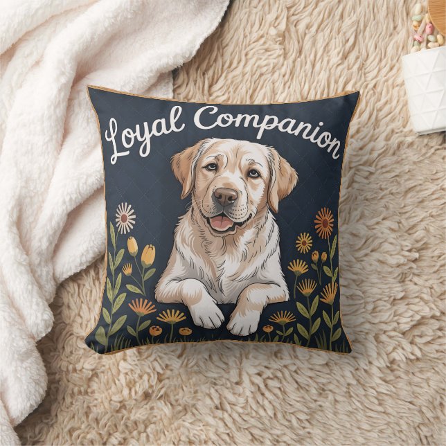 Golden Labrador Retriever Quilt Design – Playful  Kissen (Decke)
