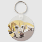 Golden Labrador Schlüsselanhänger (Rückseite)