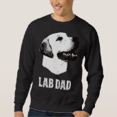 Golden Labrador Vater Labrador Retriever Sweatshirt (Vorderseite)