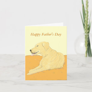 Golden Labrador Vatertag Karte