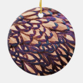 Golden Laced Wyandotte Chicken Keramikornament (Hinten)