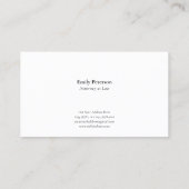 Golden Lady Justice auf dunklem Hintergrund Visitenkarte (Rückseite)