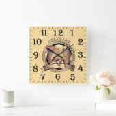 Golden Lamassu - Acrylwand Quadratische Wanduhr (Zuhause)