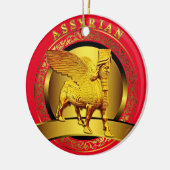 Golden Lamassu Keramik Ornament (Links)