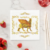 Golden Lamassu Serviette (Beispiel)