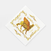 Golden Lamassu Serviette (Ecke)