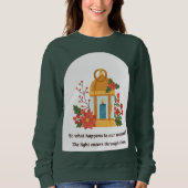 Golden Lantern | Healing Light & Spiritual Hope Sweatshirt (Vorderseite)