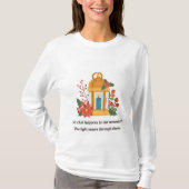 Golden Lantern | Healing Light & Spiritual Hope T-Shirt (Vorderseite)