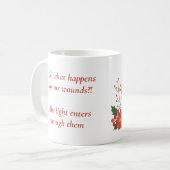 Golden Lantern Mug | Inspirational Quote Mug Kaffeetasse (Vorderseite Links)