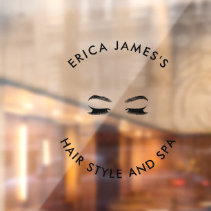 Golden Lashes & Brow Beauty Salon Fensteraufkleber