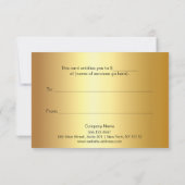 Golden Lashes & Brow Beauty Salon Geschenkgutschei (Rückseite)