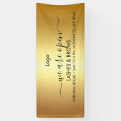 Golden Lashes & Brows Beauty Salon Banner (Vertikal)