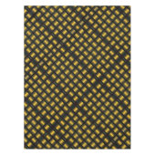 Golden Lattice Black and Gold Tableclout Tischdecke (Vorderseite)