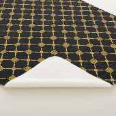 Golden Lattice Elegante Sherpadecke (3/4)