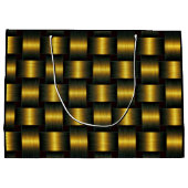 Golden Lattice Geschenktasche Große Geschenktüte (Rückseite)