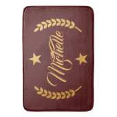 Golden Laurel Wreath Badematte (Vorderseite Vertikal)