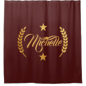 Golden Laurel Wreath Duschvorhang (Vorderseite)