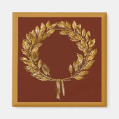 Golden Laurel Wreath Magnet (Vorne)