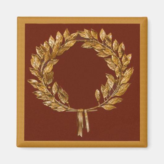 Golden Laurel Wreath Magnet (Vorne)