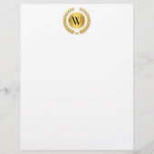 Golden Laurel Wreath Monogram (Vorderseite)