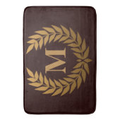 Golden Laurel Wreathe Badematte (Vorderseite Vertikal)
