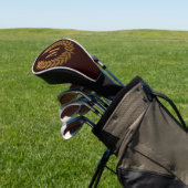 Golden Laurel Wreathe Golf Headcover (In SItu)