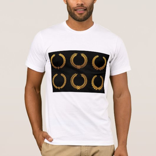 Golden Laurel Wreaths Mens T - Shirt (Vorderseite)