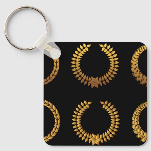 Golden Laurel Wreaths Schlüsselanhänger (Vorderseite)
