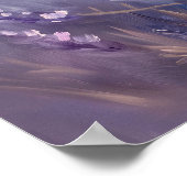 Golden Lavender Wall Art Print | Vertical Poster (Ecke)