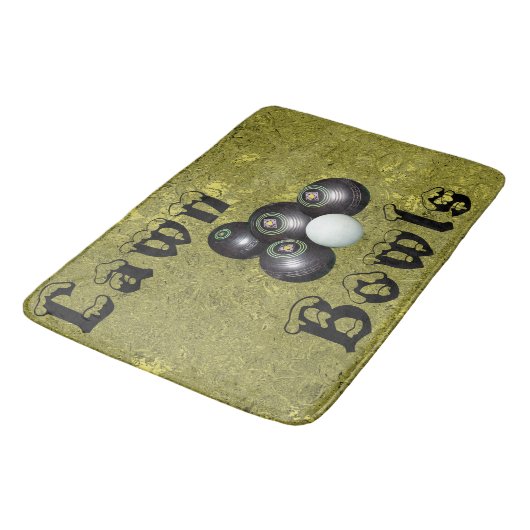 Golden Lawls Design, Memory Foam Bathmat Badematte (Schrägansicht)