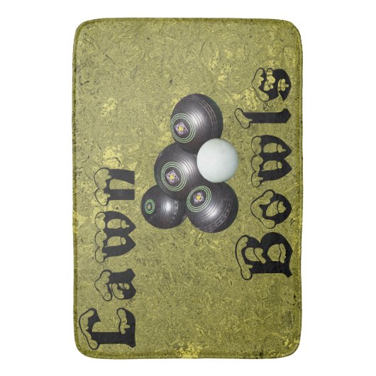 Golden Lawls Design, Memory Foam Bathmat Badematte (Vorderseite Vertikal)