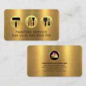 Golden Layer Gold Brush Tools Maler Visitenkarte (Vorne/Hinten)