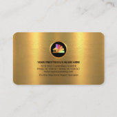 Golden Layer Gold Brush Tools Maler Visitenkarte (Rückseite)