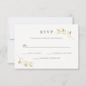 Golden Leaf Garden Wedding Digital oder Print UAWG Einladung (Vorderseite)
