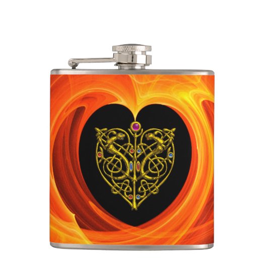 GOLDEN LEAF IN ORANGE FRAKTAL WIRBEL FLACHMANN (Vorderseite)