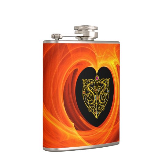 GOLDEN LEAF IN ORANGE FRAKTAL WIRBEL FLACHMANN (Rechts)