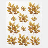 Golden Leaf Luxury Fleecedecke (Vorderseite)