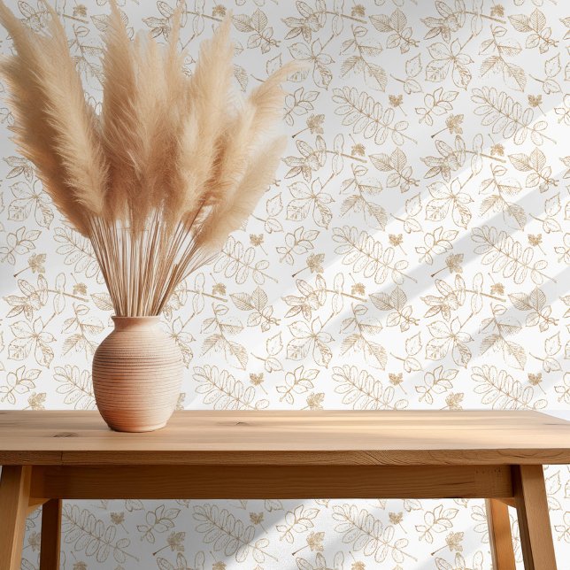 Golden Leaf Muster ID655 Tapete (Von Creator hochgeladen)