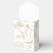 Golden Leaf Muster Wedding ID655 Geschenkschachtel (Geöffnet)