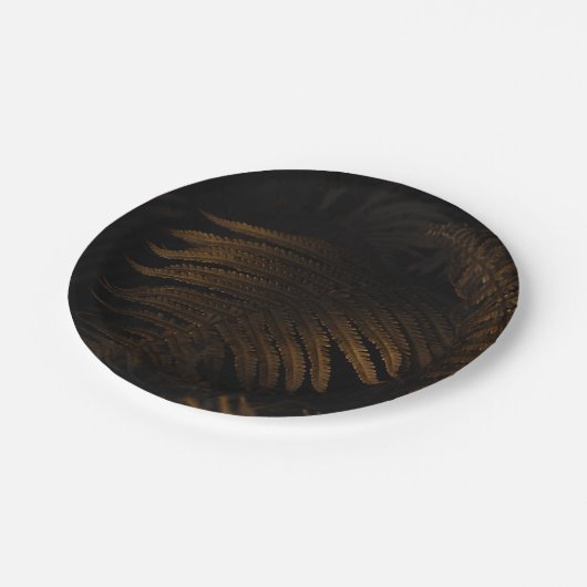 Golden leaf pappteller (Schrägansicht)