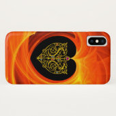 GOLDEN LEAF, schwarz-orange gelb Case-Mate iPhone Hülle (Rückseite (Horizontal))